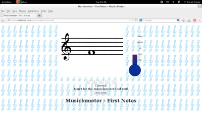 Musiclometer online music game